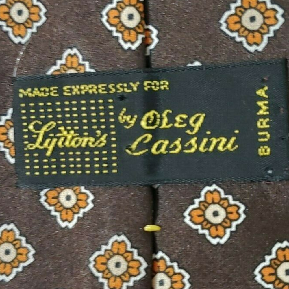 Oleg Cassini Designer Dress Suit Necktie - Picture 5 of 6